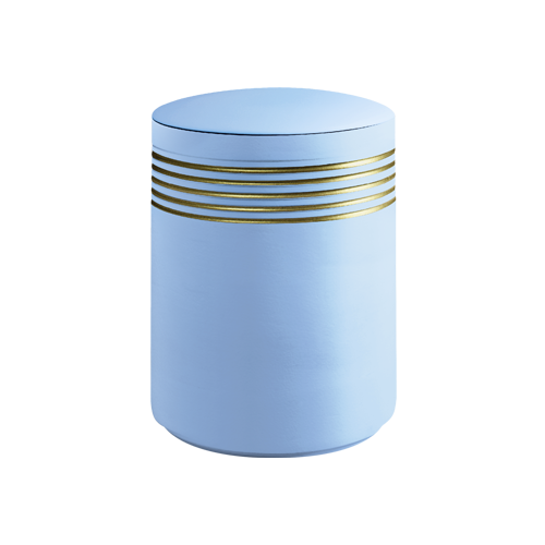 Bestattungsurne Nova Antikblau Gold