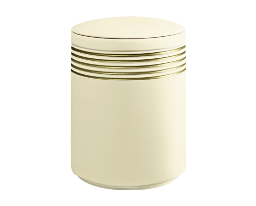 Bestattungsurne Nova Sandbeige mit Gold