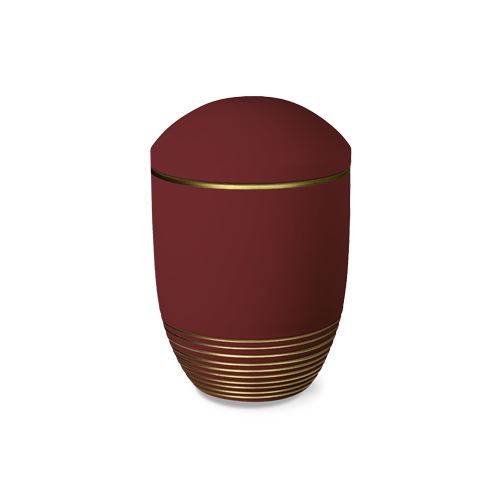 Bestattungsurne Wave Ahorn Gold