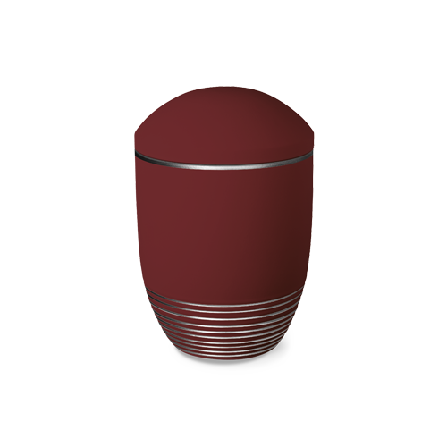 Bestattungsurne Wave Ahorn Silber