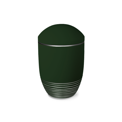 Bestattungsurne Wave Jade Silber