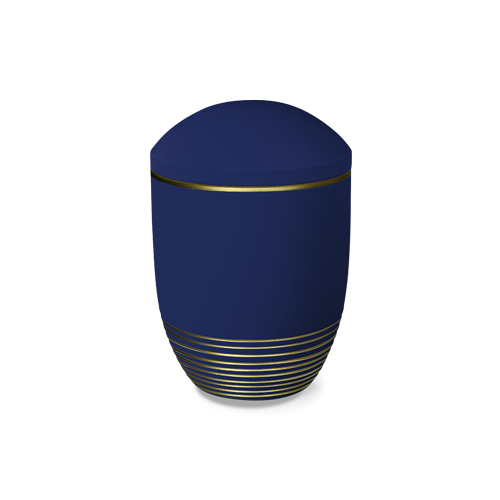 Bestattungsurne Wave Saphir Gold