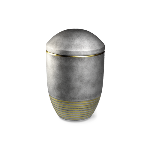 Bestattungsurne Wave Silber Gold