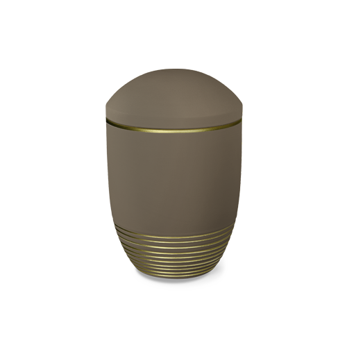 Bestattungsurne Wave Teak Gold