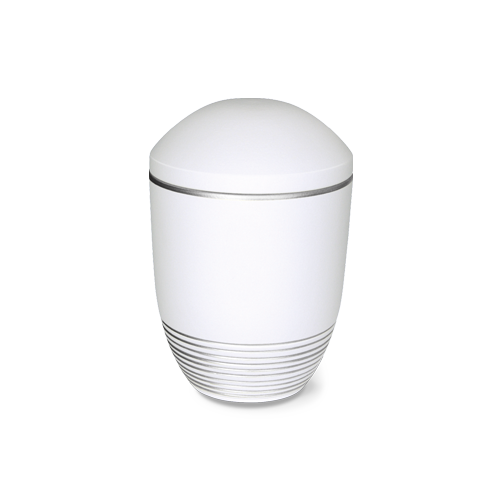 Bestattungsurne Wave Weiss Silber